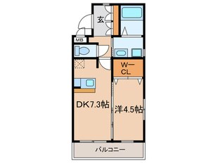 エクセレンスサンショウⅤの物件間取画像